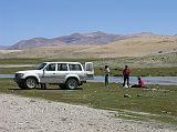 Tibet Kailash 03 Nyalam to Peiku Tso 08 Shishapangma Lunch near Lake Peiku